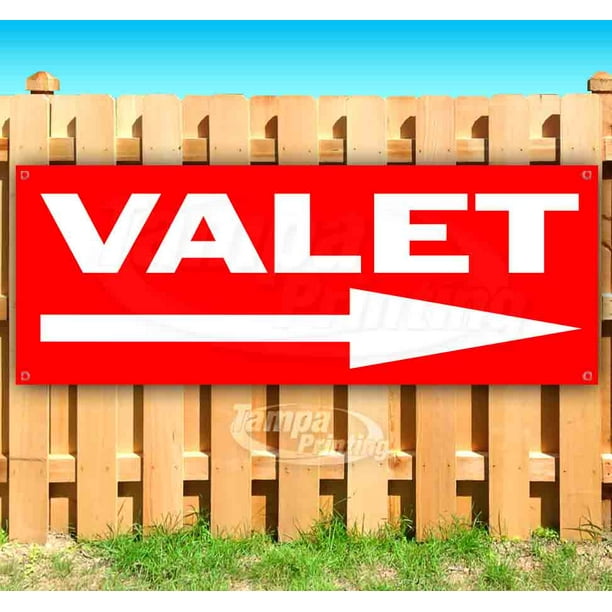 Many Sizes Available Valet 13 oz Heavy Duty Vinyl Banner Sign with Metal Grommets New Flag, Store Advertising Many Sizes Available Valet 13 oz Heavy Duty Vinyl Banner Sign with Metal Grommets New Flag, Store Advertising